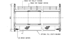 Double Girder Cranes Class D Top Running with Rotating Axle Wheels (Less Hoist)